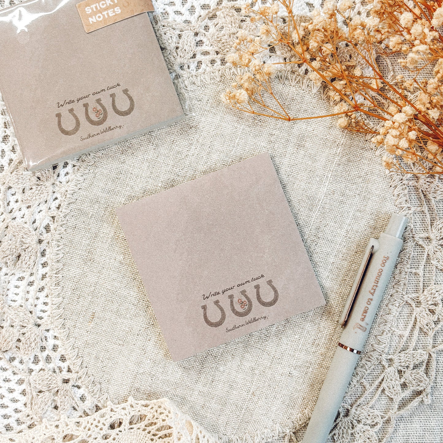 Write Your Own Luck Sticky Notes