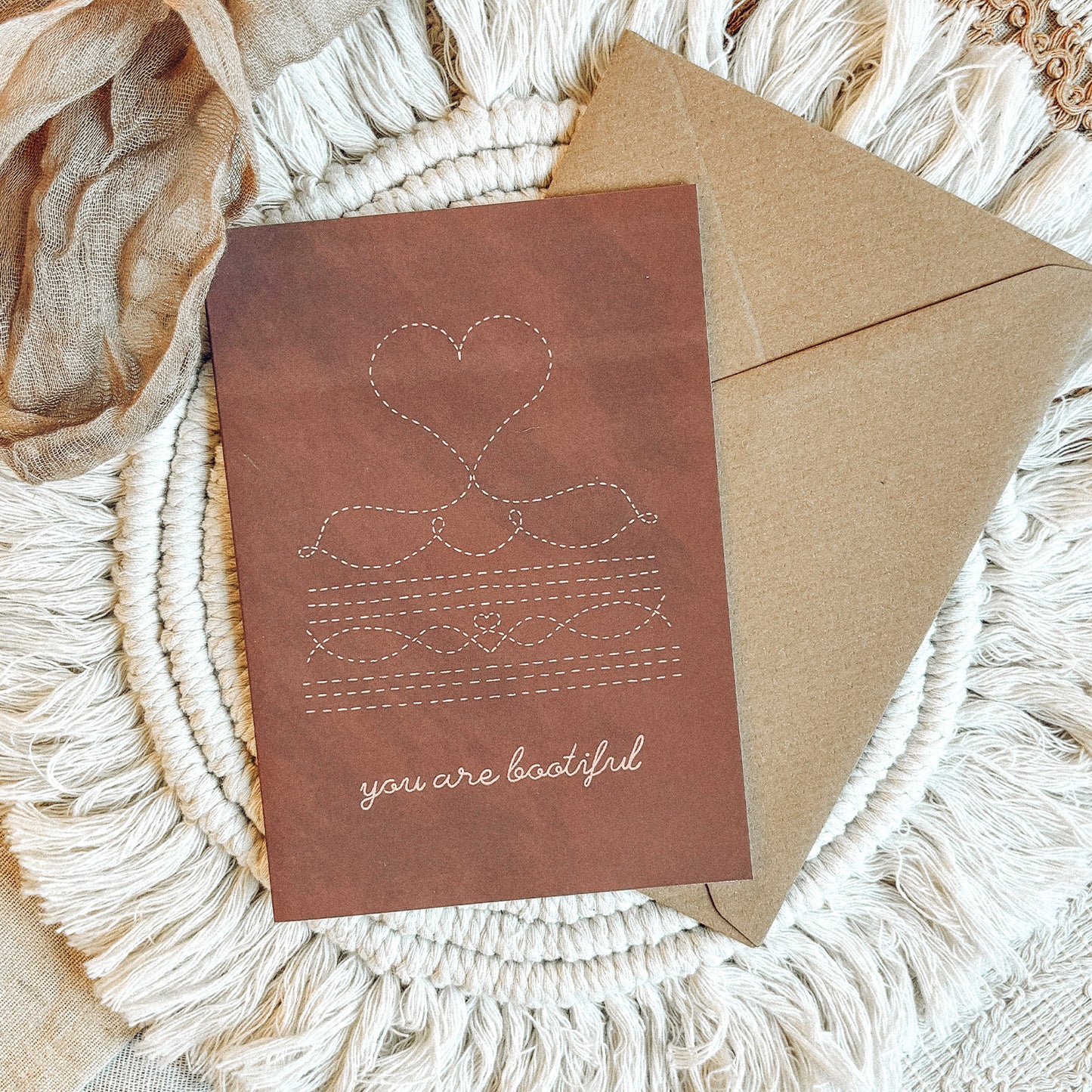 You Are Bootiful Greetings Card